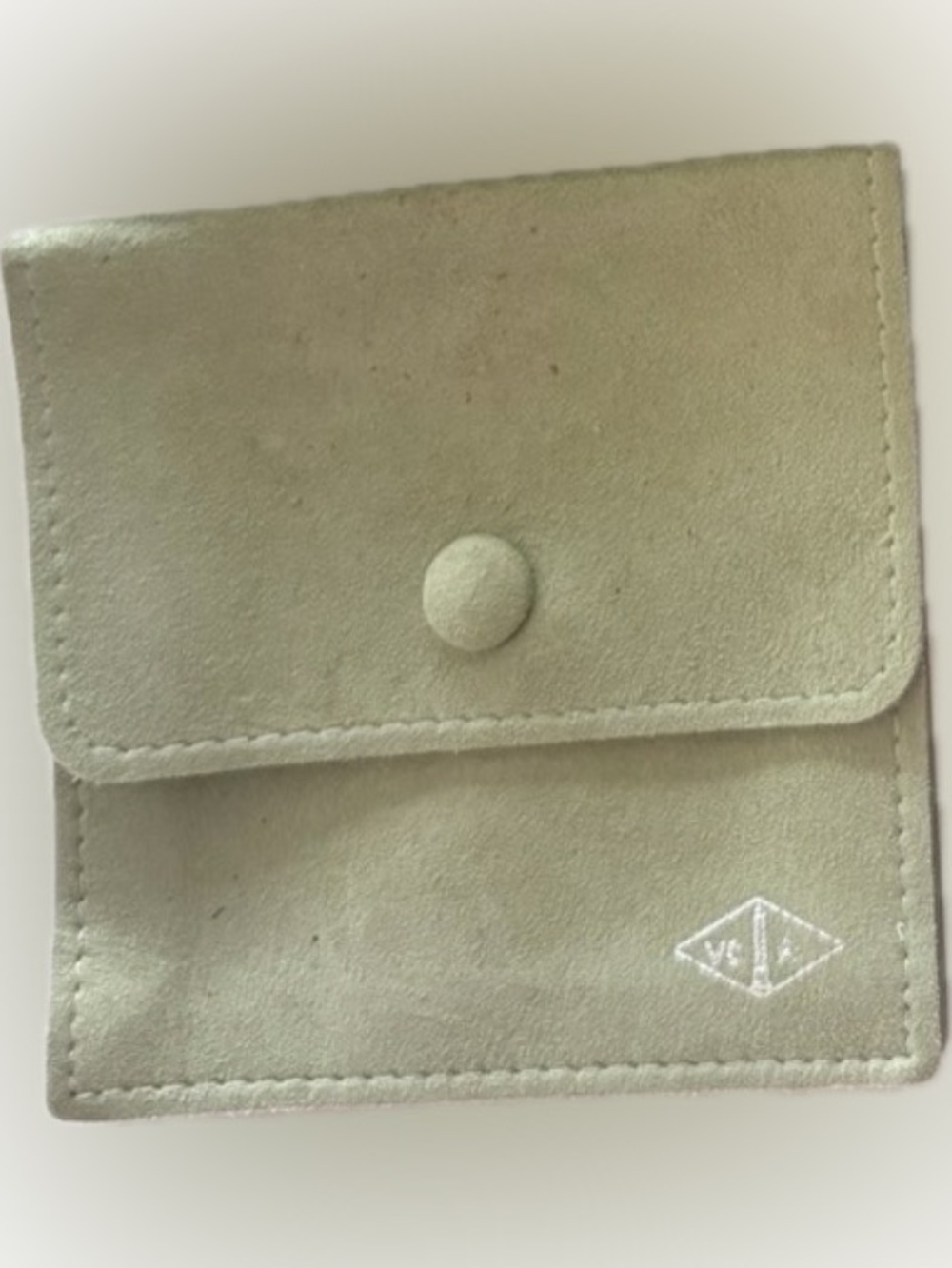Van Cleef & Arpels Green Suede 4x4 Pouch